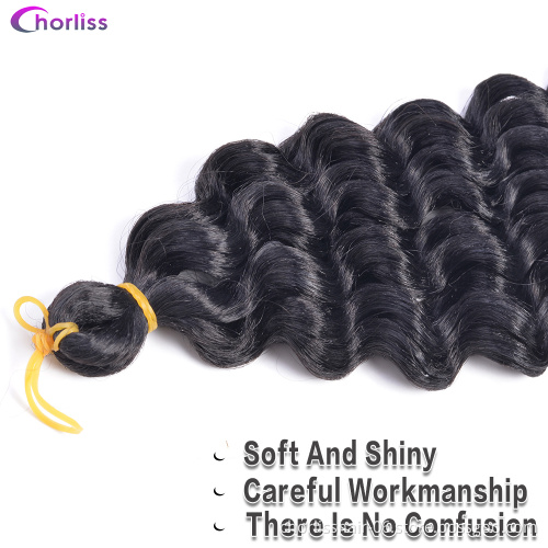 Wholesale Soft Long Water Wave Crochet Hair Braids Synthetic Goddess Braiding Hair Natural Wavy Ombre Blonde Hair Extensions